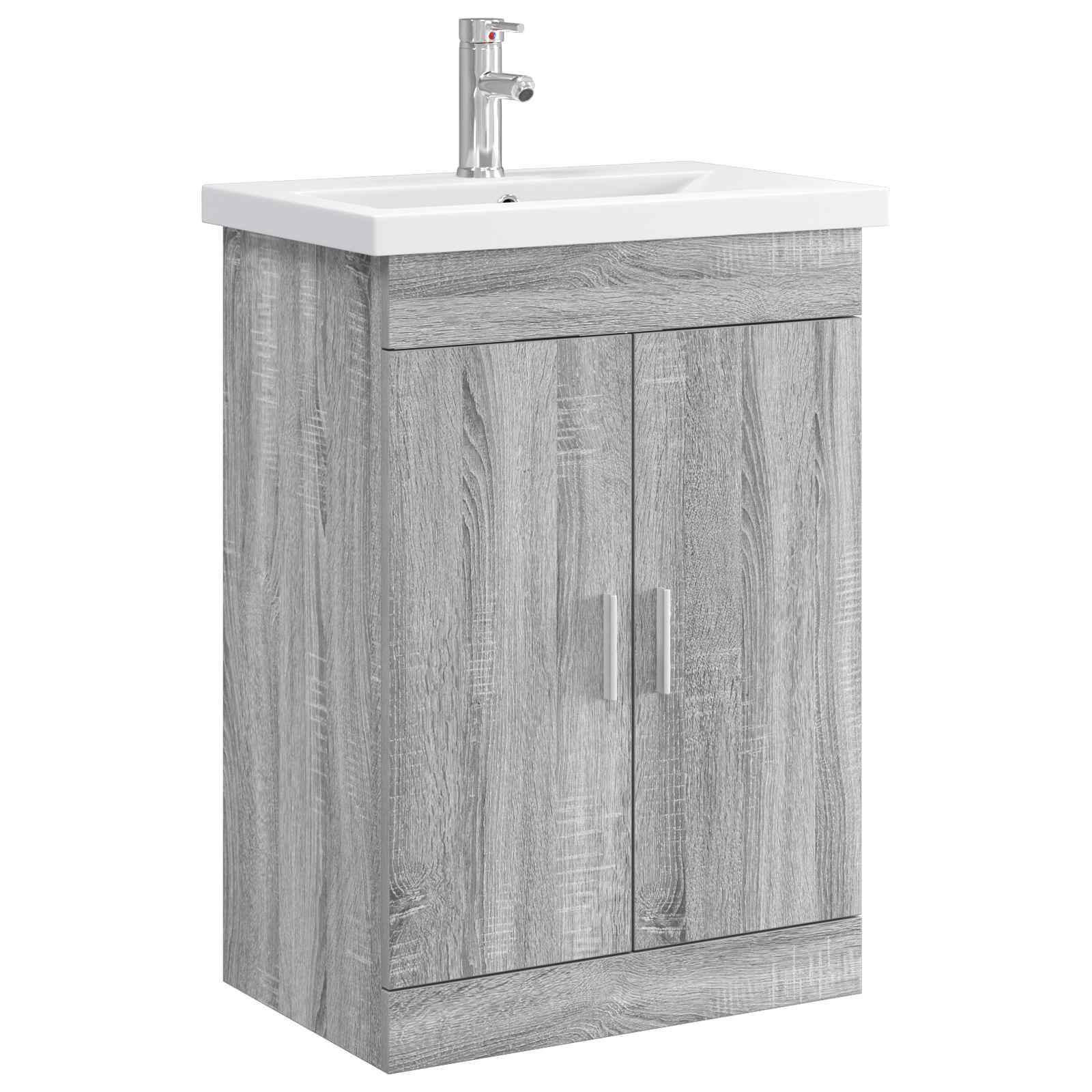 Ensemble de mobilier de salle de bain Sonoma gris