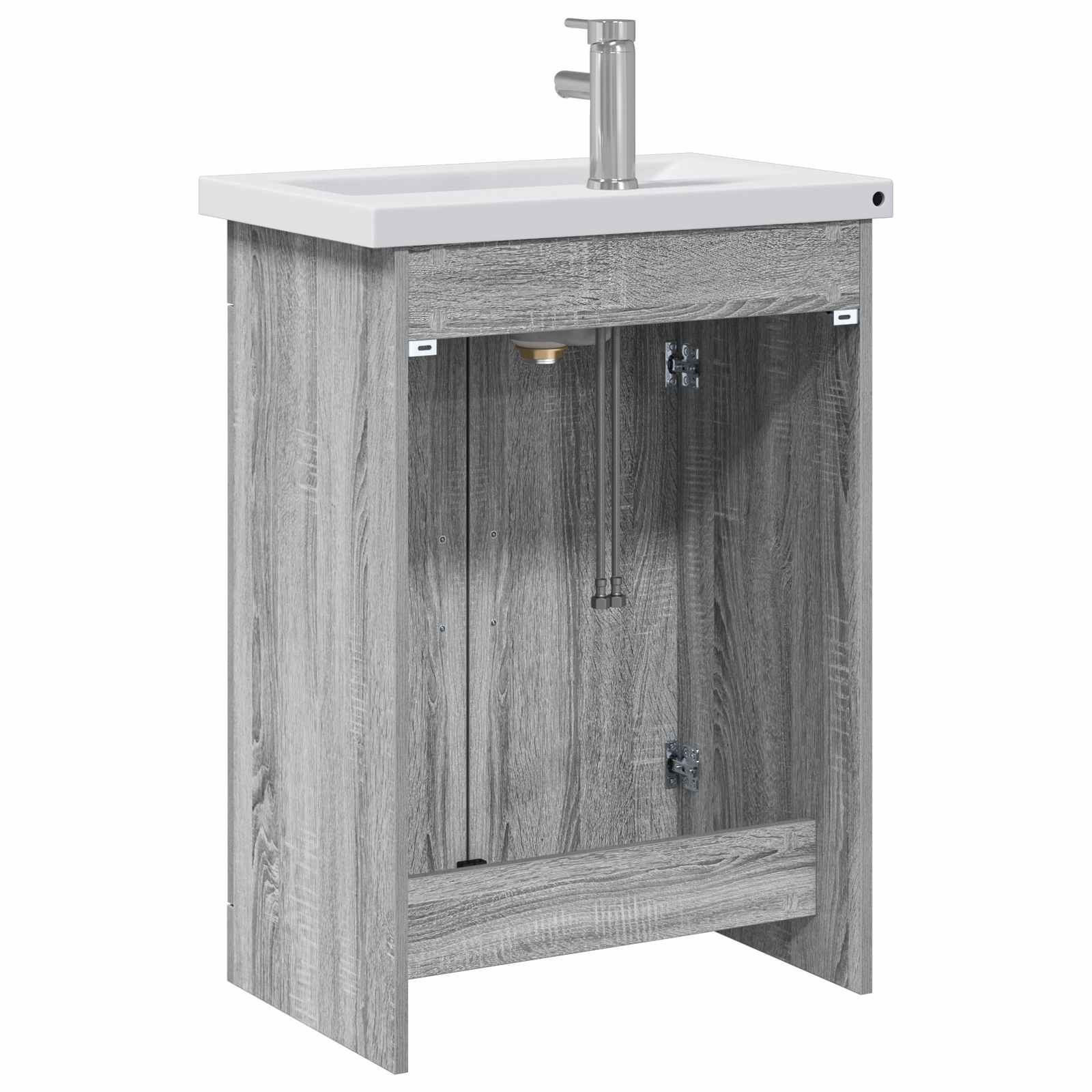 Ensemble de mobilier de salle de bain Sonoma gris