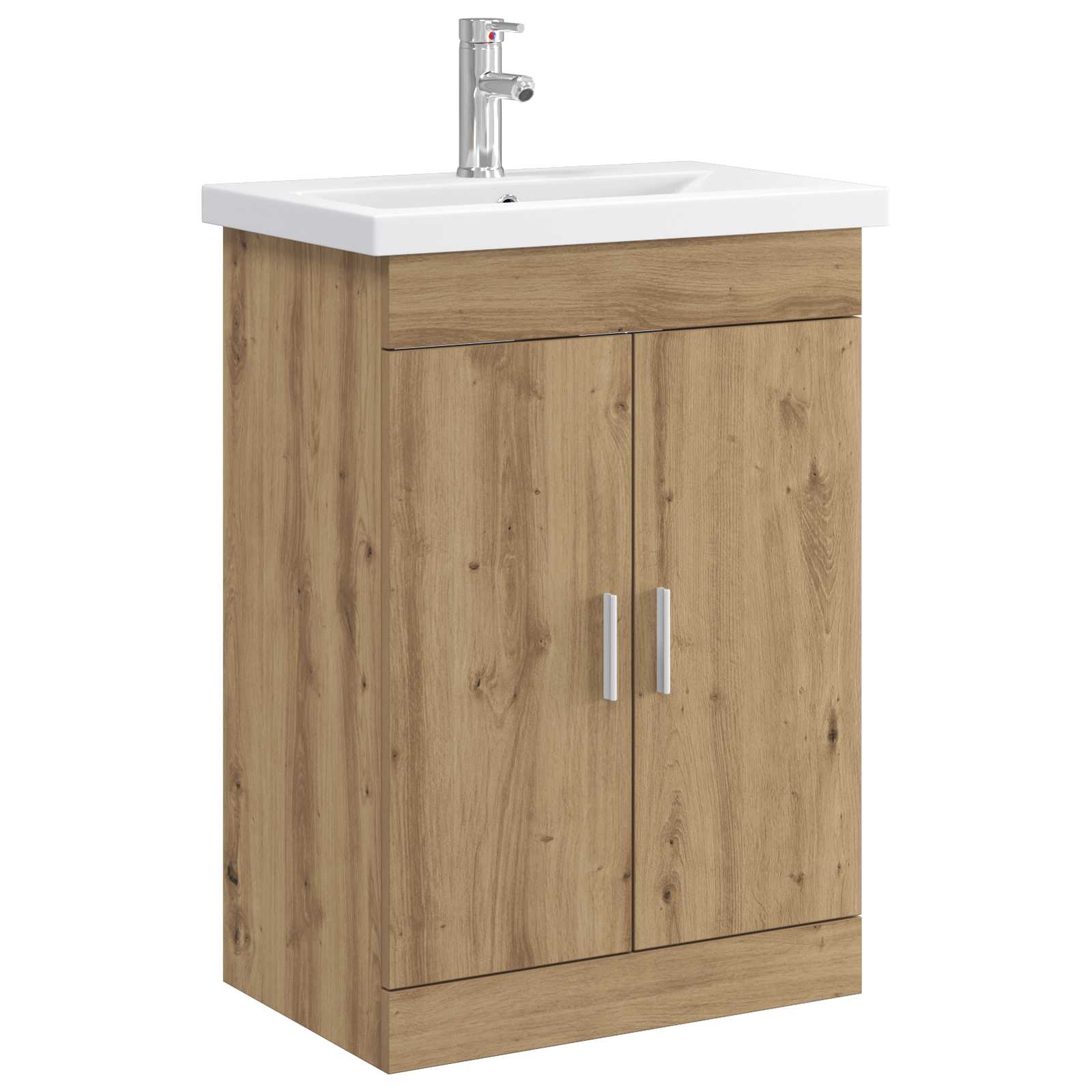 Ensemble de mobilier de salle de bain Chêne artisanal