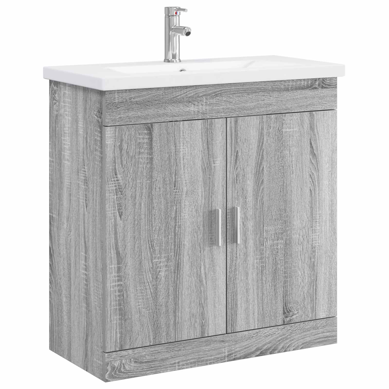 Ensemble de mobilier de salle de bain Sonoma gris