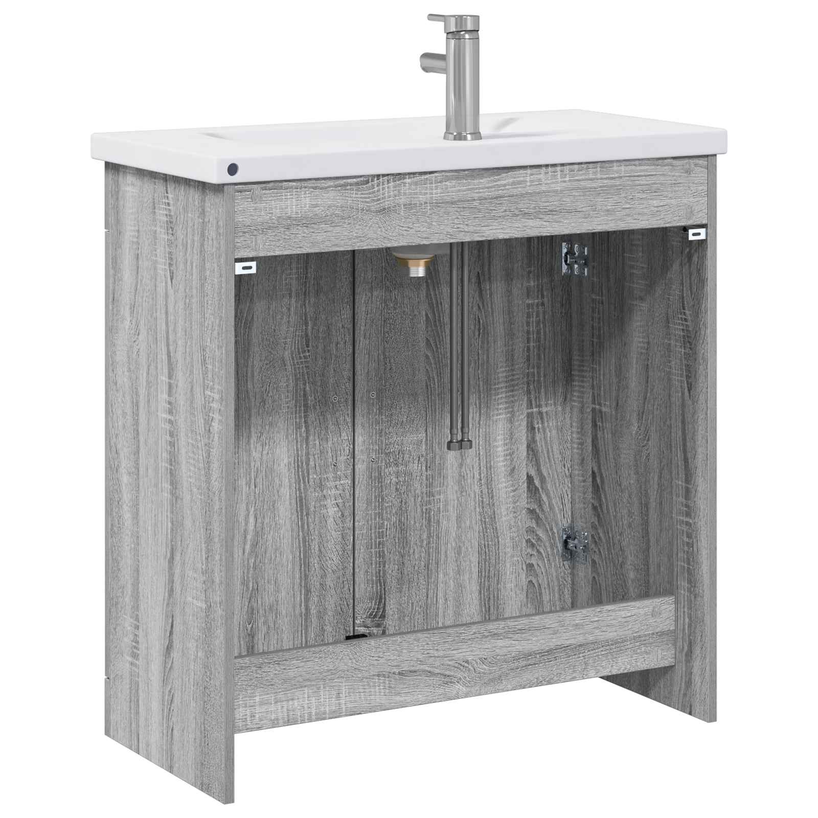 Ensemble de mobilier de salle de bain Sonoma gris