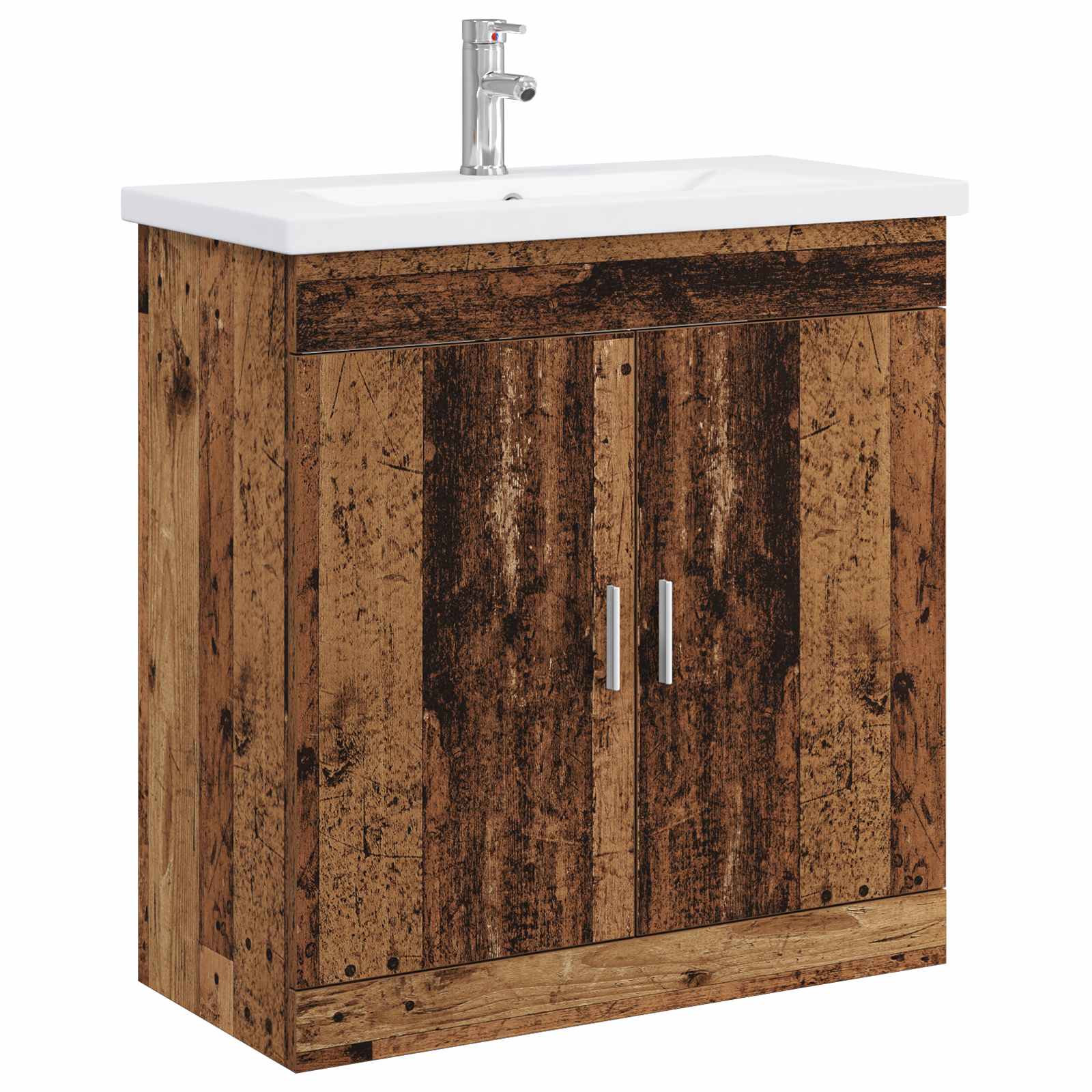 Ensemble de mobilier de salle de bain Bois ancien