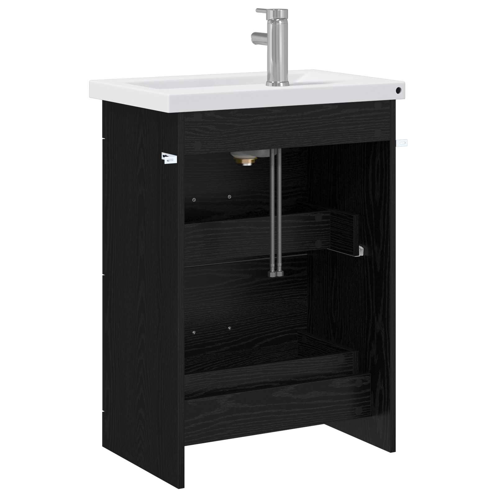 Ensemble de mobilier de salle de bain Chêne noir