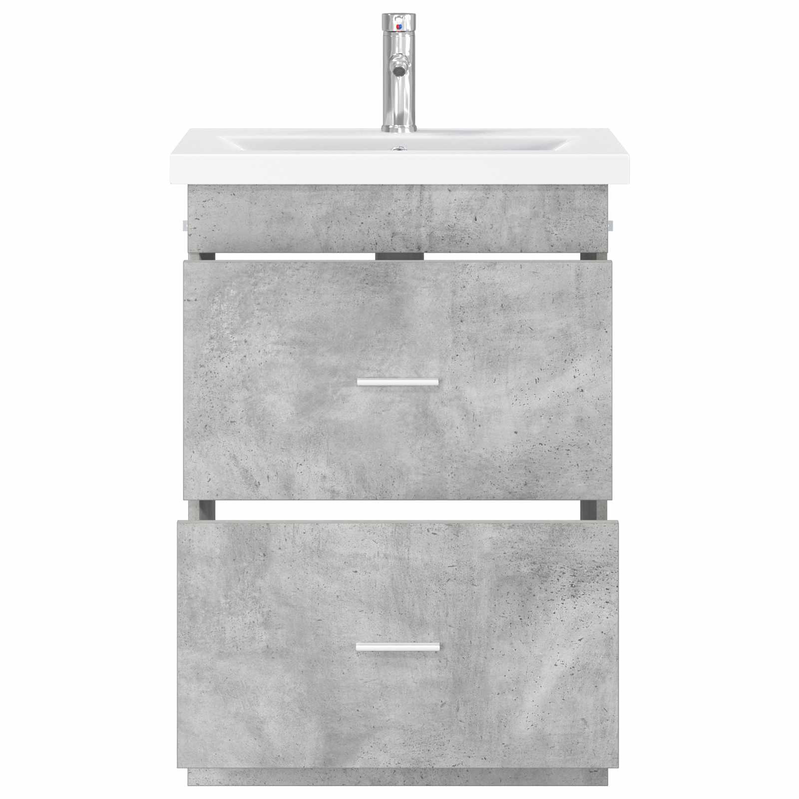 Ensemble de mobilier de salle de bain Gris béton