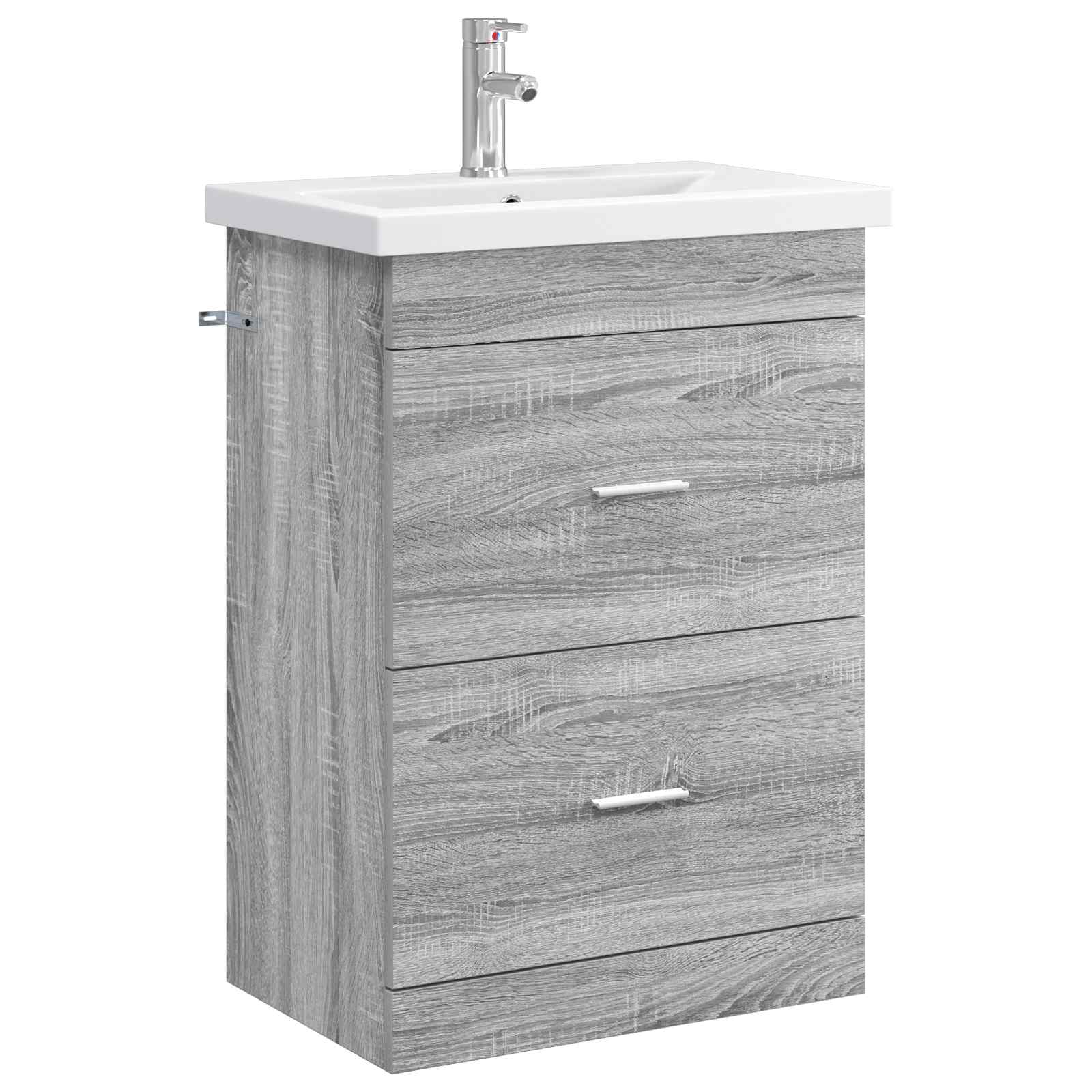 Ensemble de mobilier de salle de bain Sonoma gris