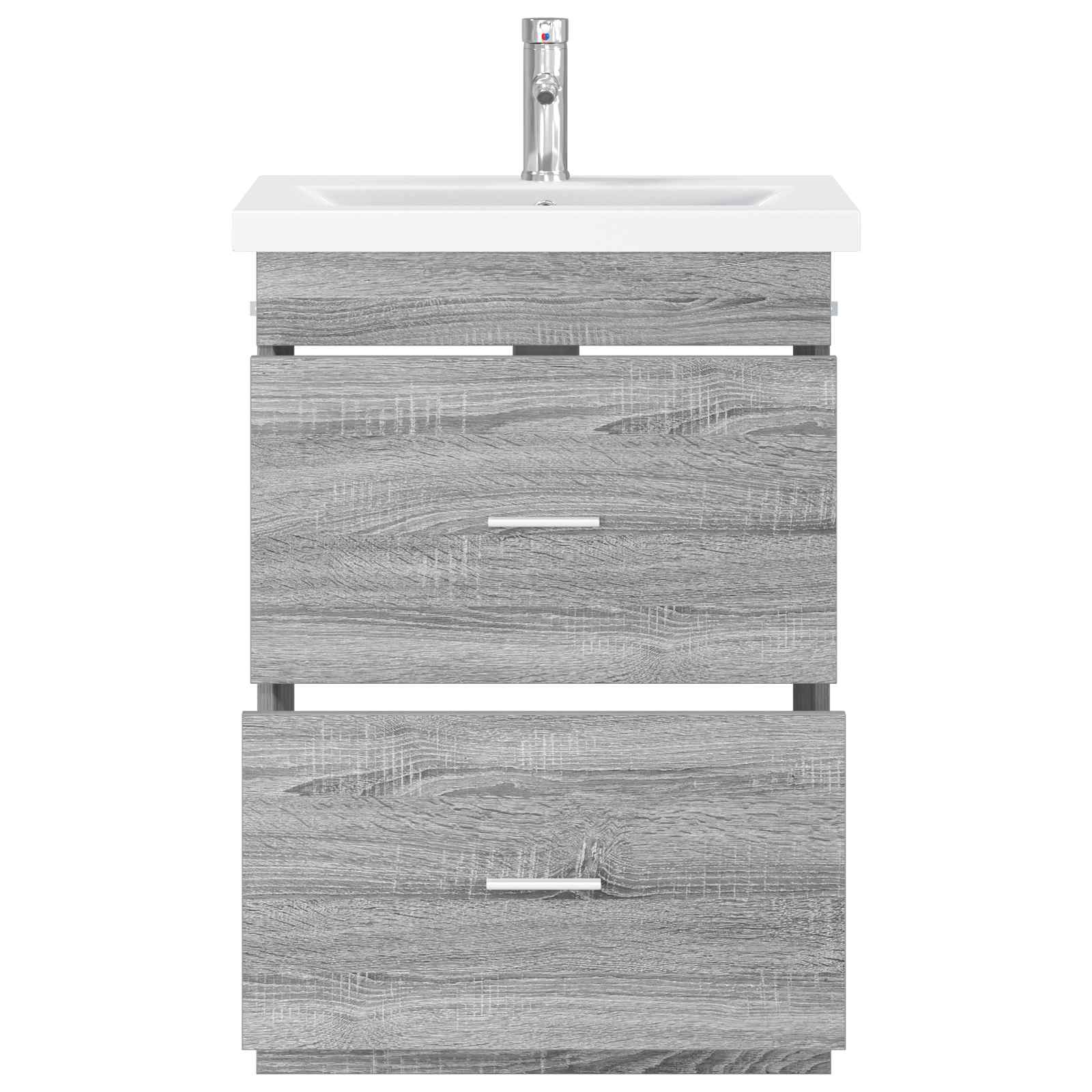 Ensemble de mobilier de salle de bain Sonoma gris