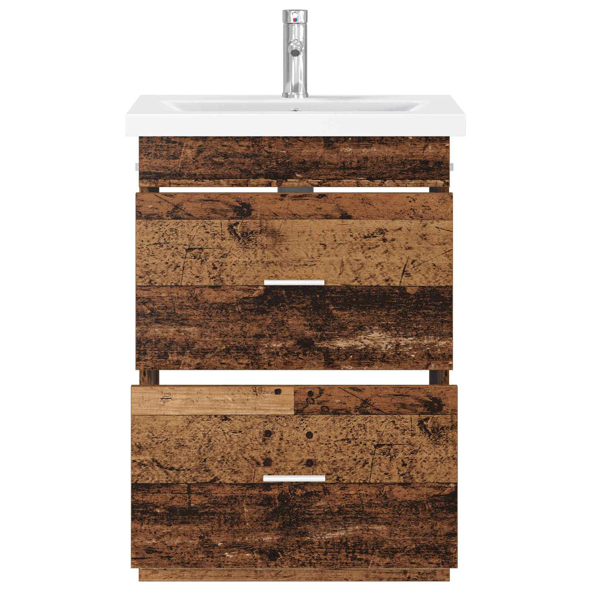 Ensemble de mobilier de salle de bain Bois ancien