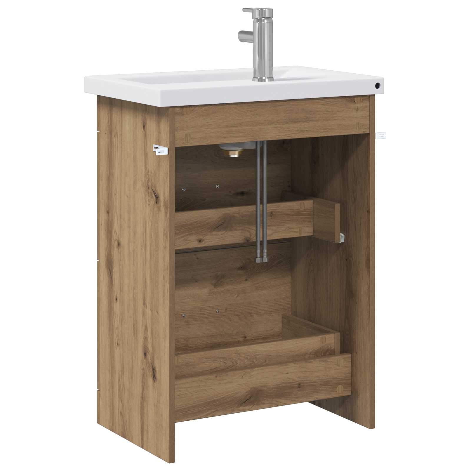 Ensemble de mobilier de salle de bain Chêne artisanal