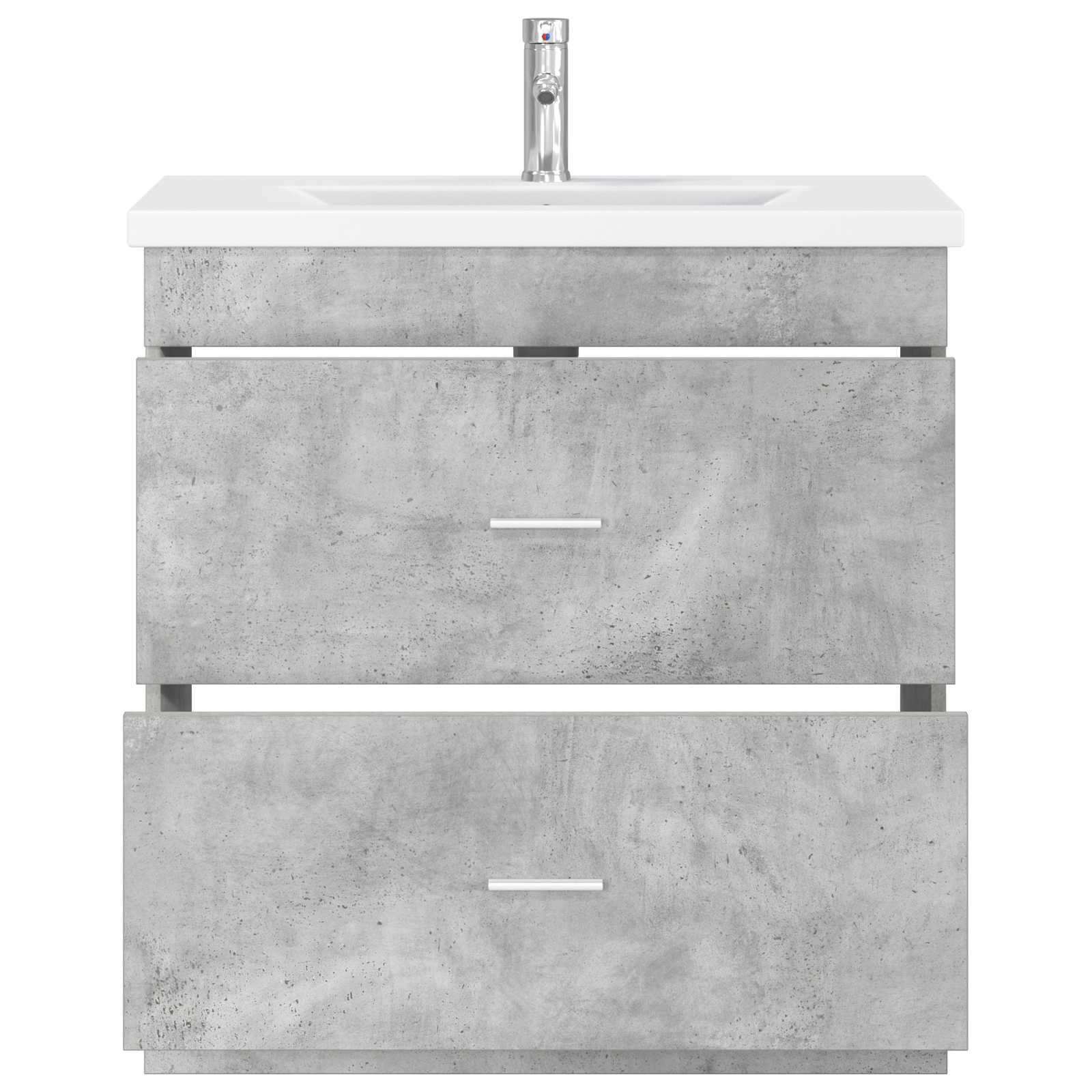 Ensemble de mobilier de salle de bain Gris béton