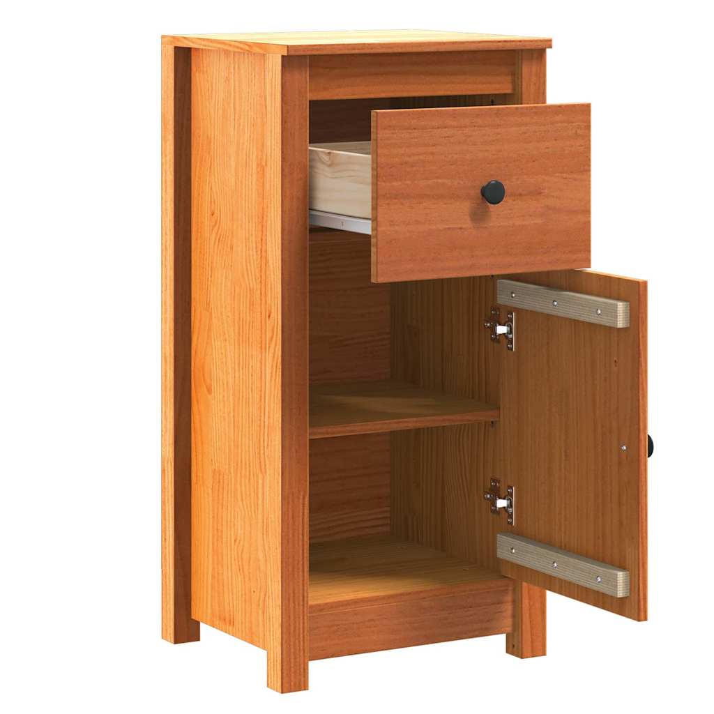 Buffet avec tiroir Brun cire 39 x 34,5 x 80 cm Pin massif - XIOS