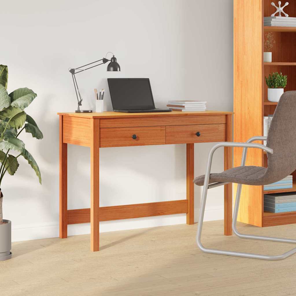 Bureau Max Marron Pin massif 100 x 50 x 78 cm