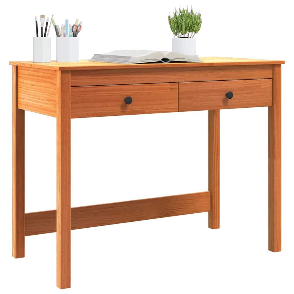 Bureau Max Marron Pin massif 100 x 50 x 78 cm