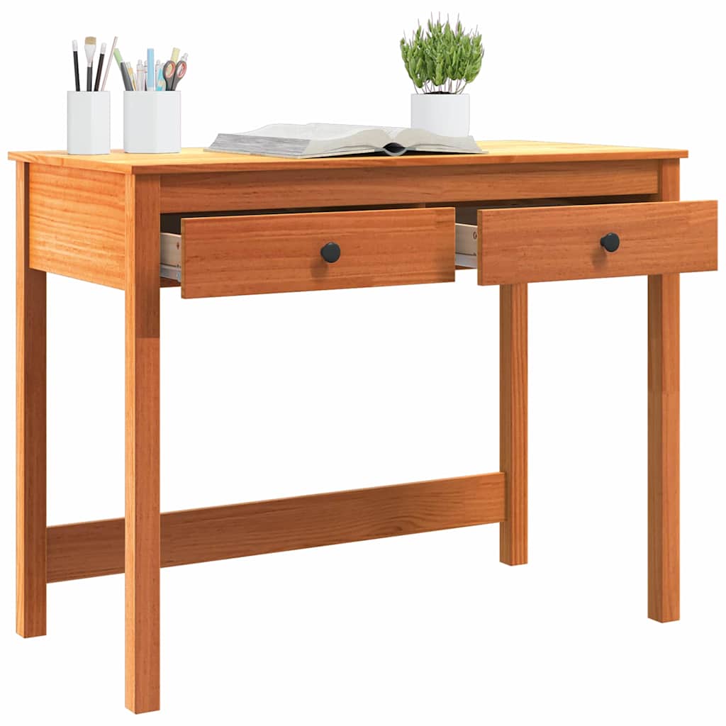 Bureau Max Marron Pin massif 100 x 50 x 78 cm