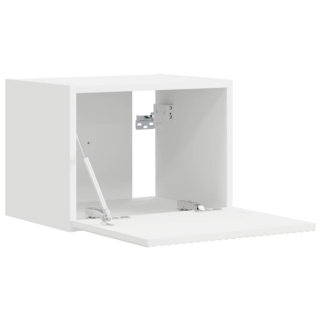 Meuble TV mural 2 pcs Blanc 39 x 31 x 29,5 cm Bois d'ingénierie - XIOS