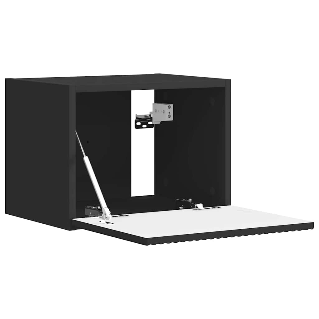 Meuble TV mural Noir 39 x 31 x 29,5 cm Bois d'ingénierie - XIOS
