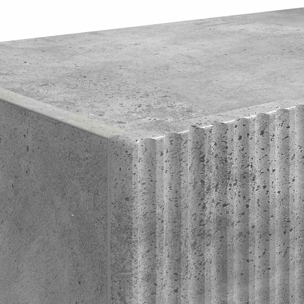 Meuble TV mural 2 pcs Béton 39 x 31 x 29,5 cm Bois d'ingénierie - XIOS