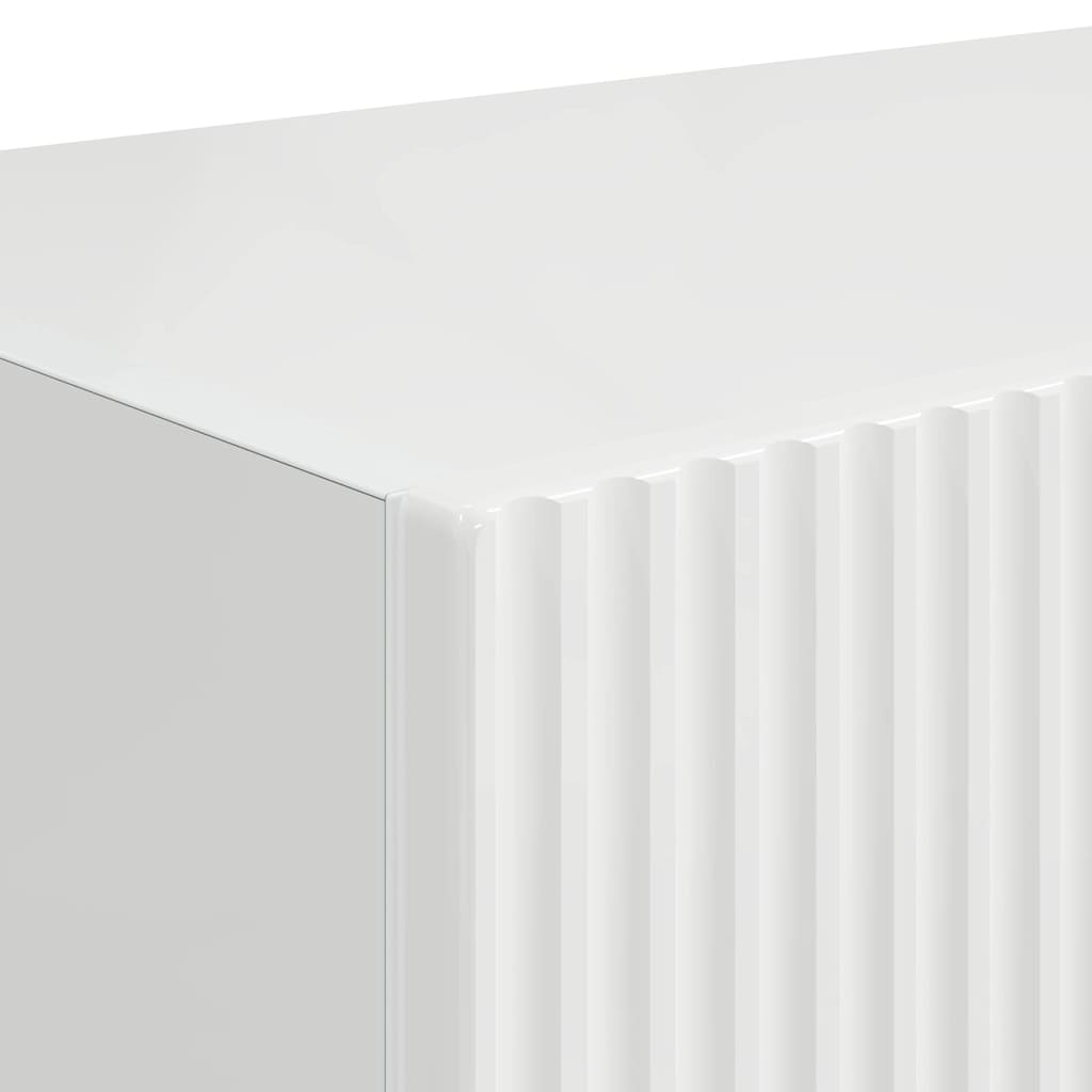 Meuble TV mural 2 pcs Blanc Brillant 39 x 31 x 29,5 cm - XIOS