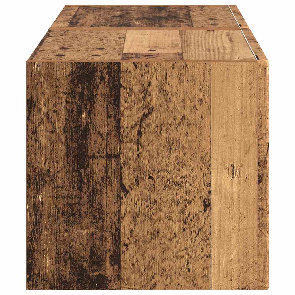 Meuble TV mural 2 pcs Bois Ancien 39 x 31 x 29,5 cm - XIOS