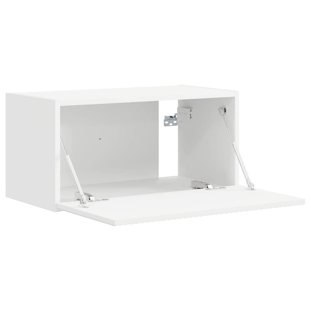 Meuble TV mural 60 x 31 x 29,5 cm Blanc Bois d'ingénierie - XIOS