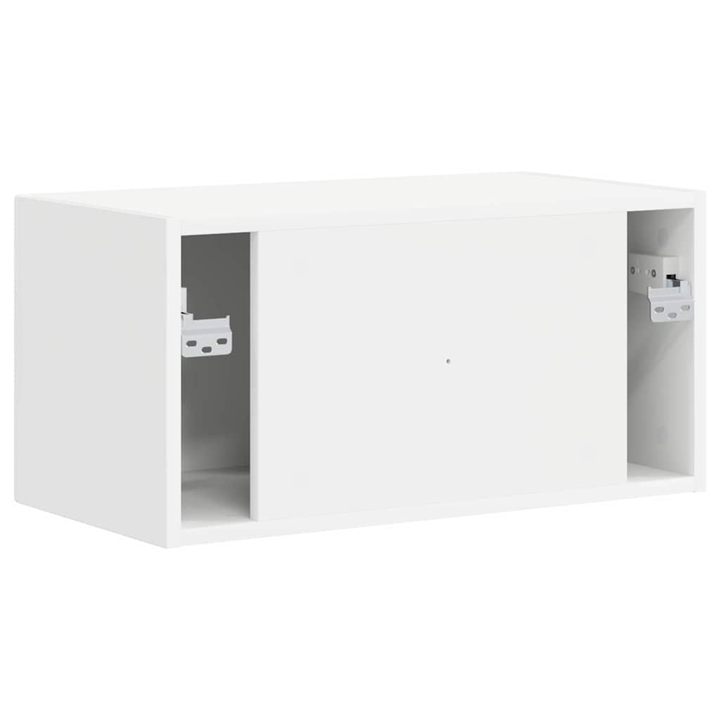 Meuble TV mural 60 x 31 x 29,5 cm Blanc Bois d'ingénierie - XIOS