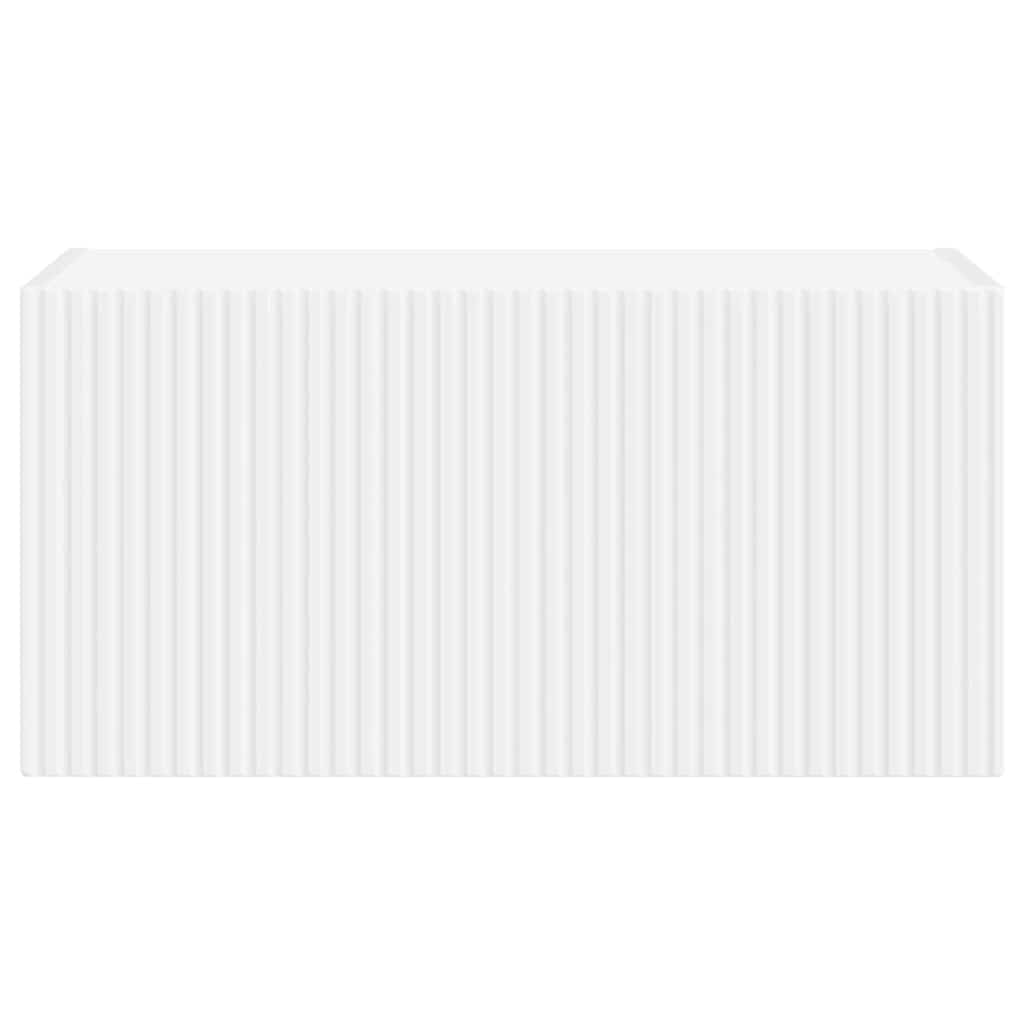 Meuble TV mural 60 x 31 x 29,5 cm Blanc Bois d'ingénierie - XIOS