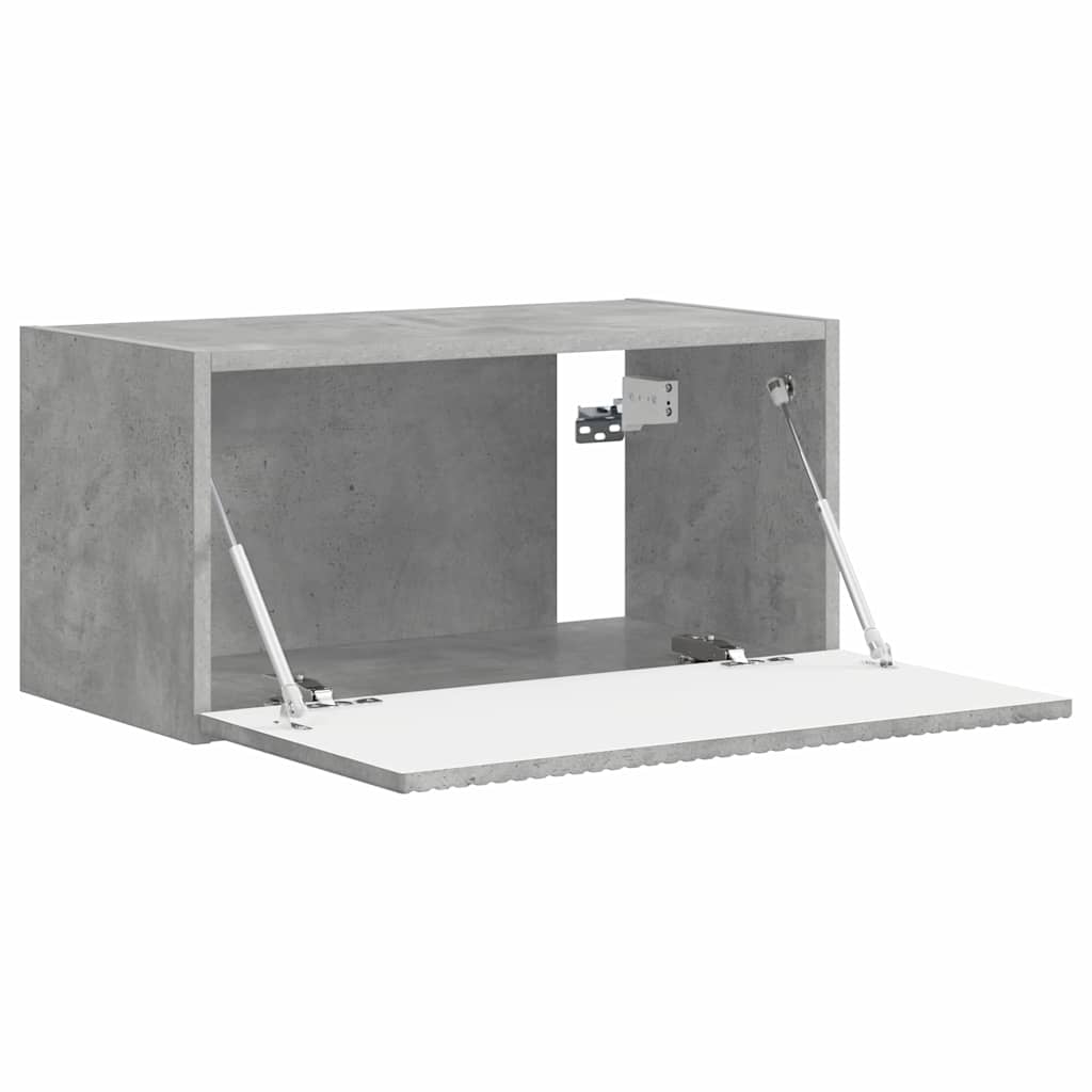 Meuble TV mural Béton 60 x 31 x 29,5 cm Bois d'ingénierie - XIOS