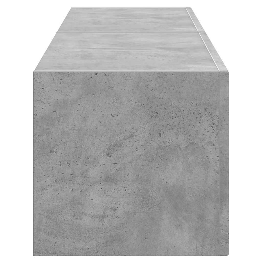 Meuble TV mural 2 pcs Béton 60 x 31 x 29,5 cm Bois d'ingénierie - XIOS