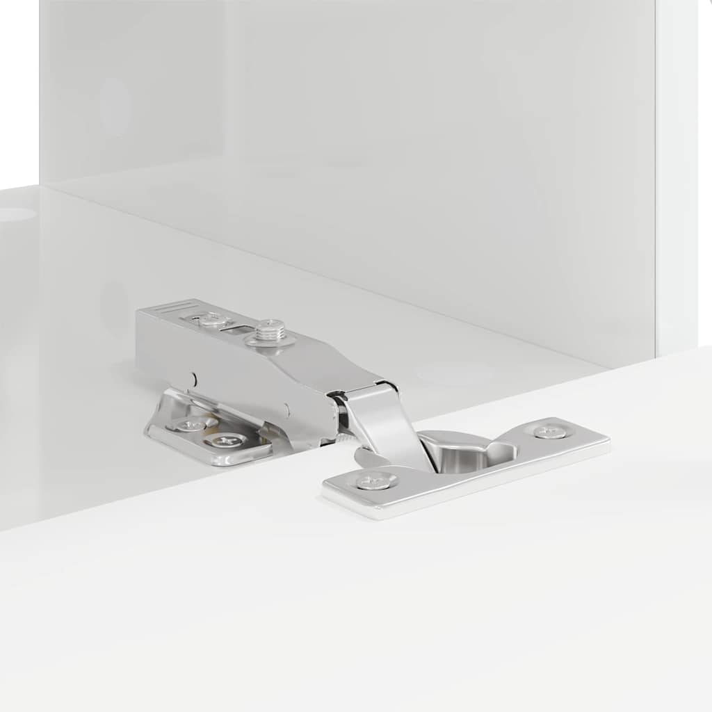 Meuble TV mural 2 pcs Blanc Brillant 60 x 31 x 29,5 cm - XIOS