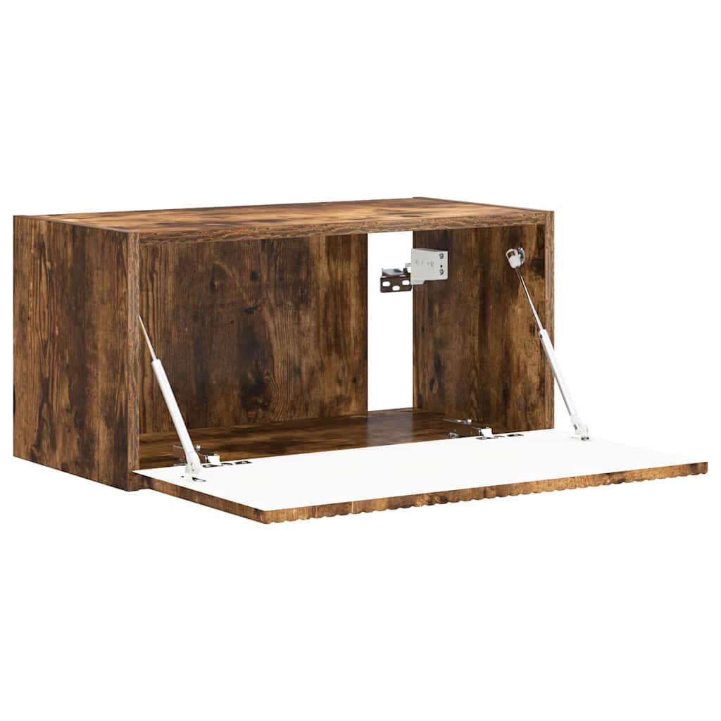 Meuble TV mural 60 x 31 x 29,5 cm Chêne fumé Bois d'ingénierie - XIOS