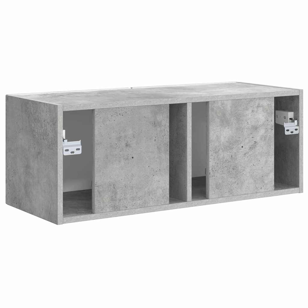 Meuble TV mural Béton 78,5 x 31 x 29,5 cm Bois d'ingénierie - XIOS