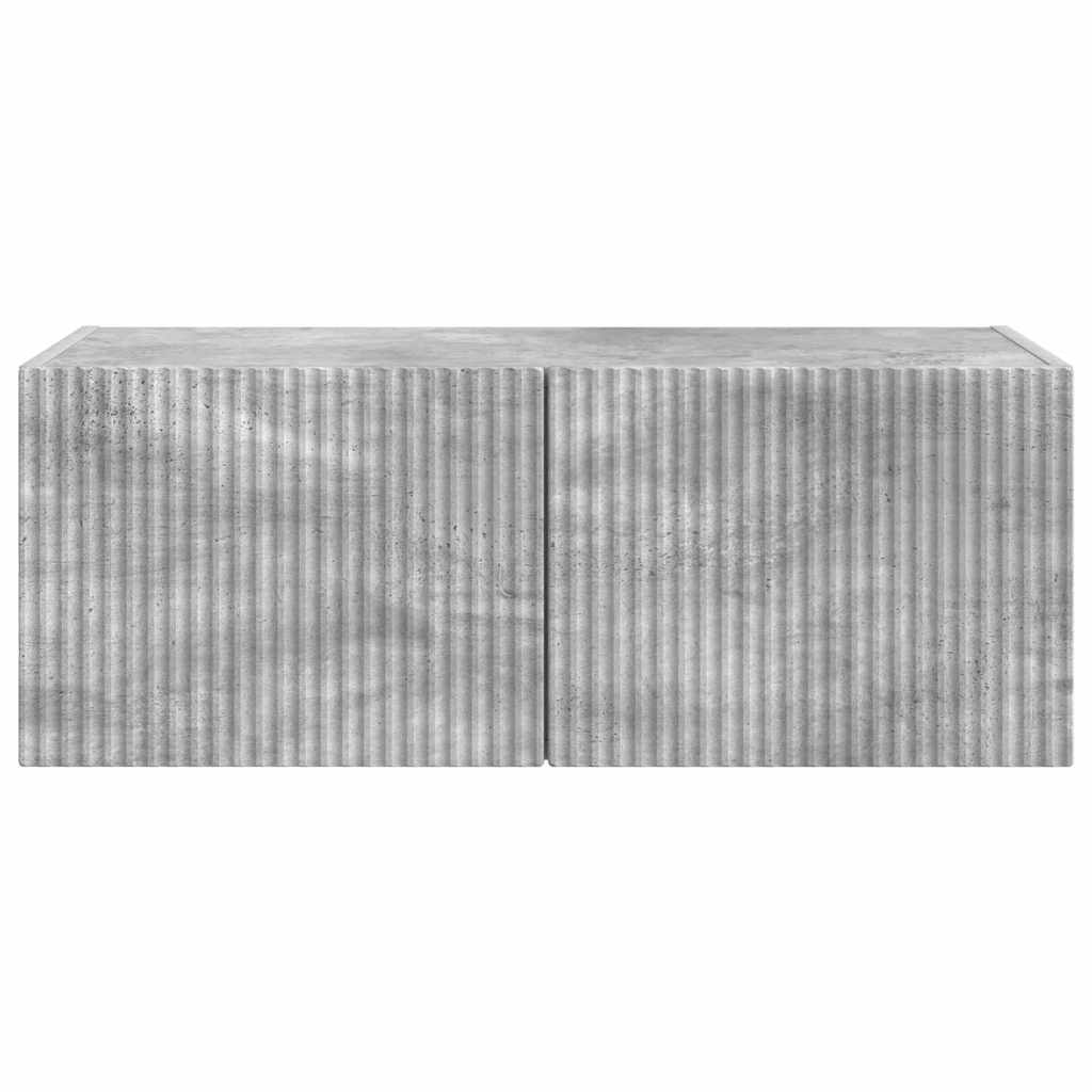 Meuble TV mural Béton 78,5 x 31 x 29,5 cm Bois d'ingénierie - XIOS