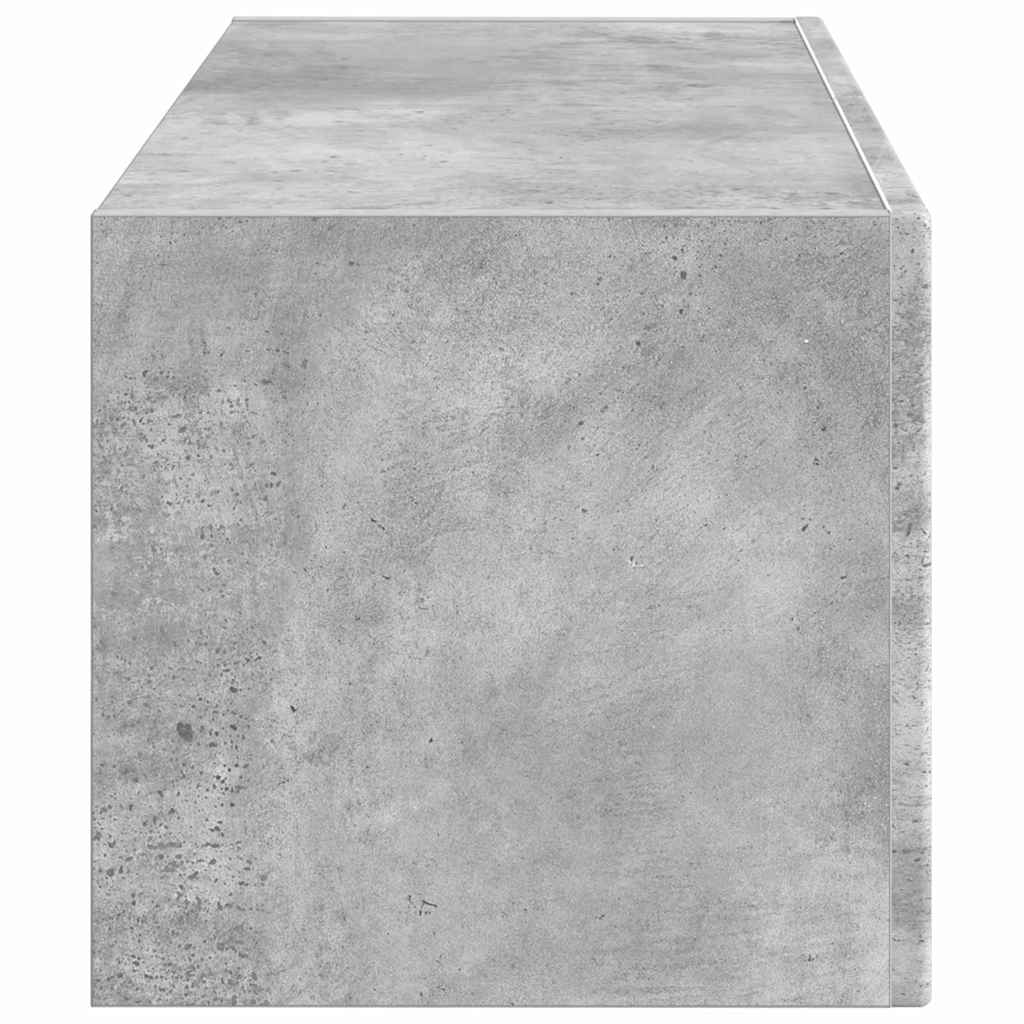Meuble TV mural Béton 78,5 x 31 x 29,5 cm Bois d'ingénierie - XIOS