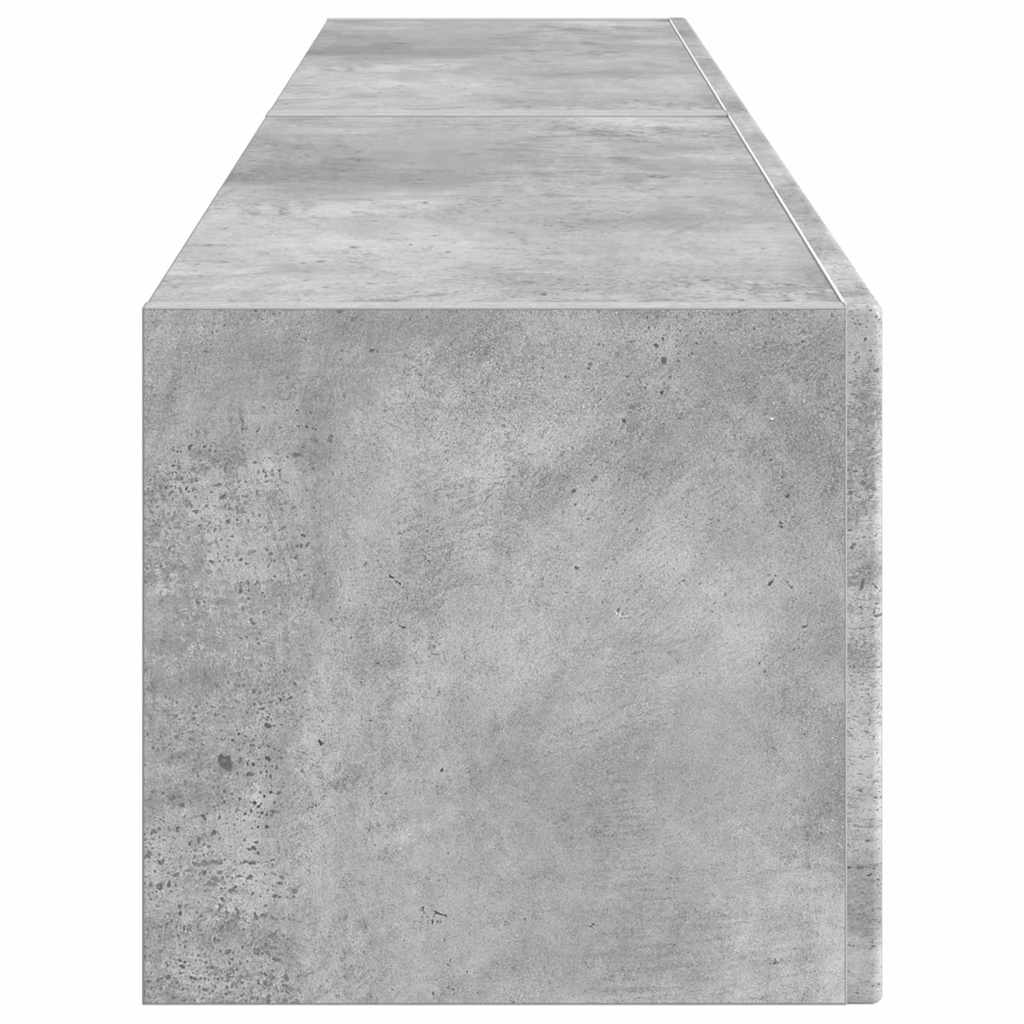 Meuble TV mural Montage mural 2 pcs Béton 78,5 x 31 x 29,5 cm - XIOS