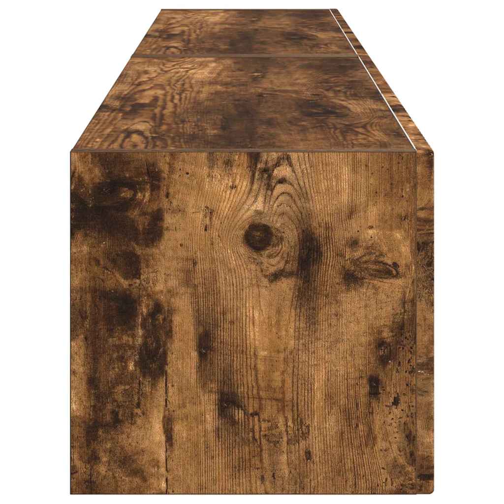 Meuble TV mural 2 pcs Chêne fumé 78,5 x 31 x 29,5 cm - XIOS