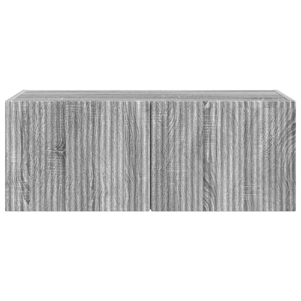 Meuble TV mural Montage mural Gris Sonoma 78,5 x 31 x 29,5 cm - XIOS