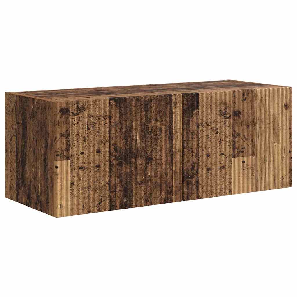 Meuble TV mural Montage mural Bois Ancien 78,5 x 31 x 29,5 cm - XIOS