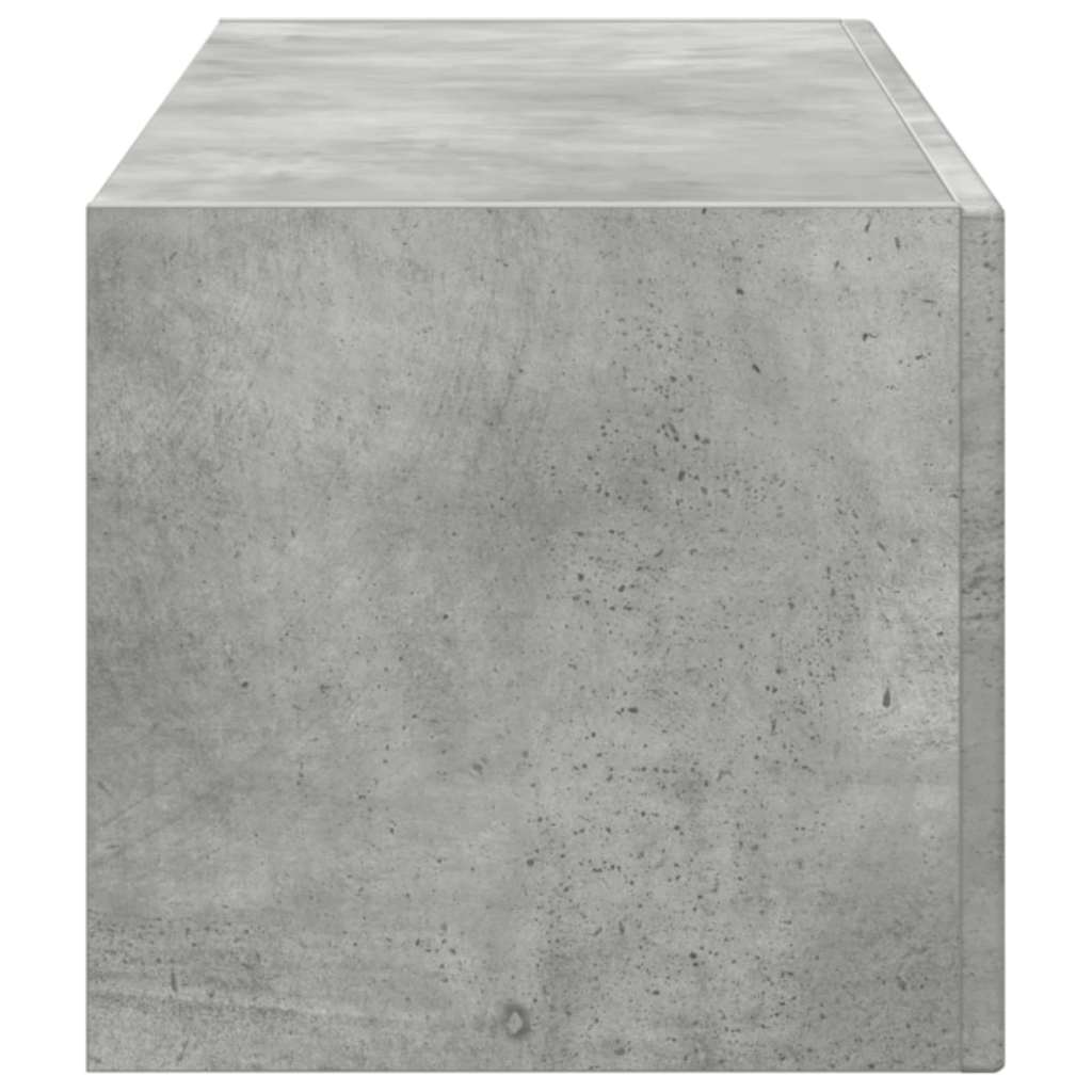 Meuble TV mural Béton 98 x 31 x 29,5 cm Bois d'ingénierie - XIOS