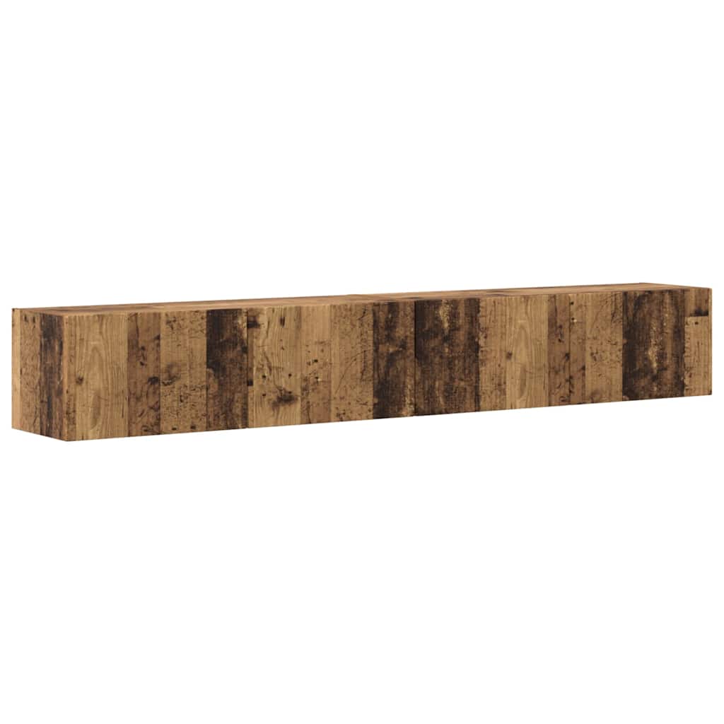 Meuble TV mural 2 pcs Bois Ancien 98 x 31 x 29,5 cm - XIOS