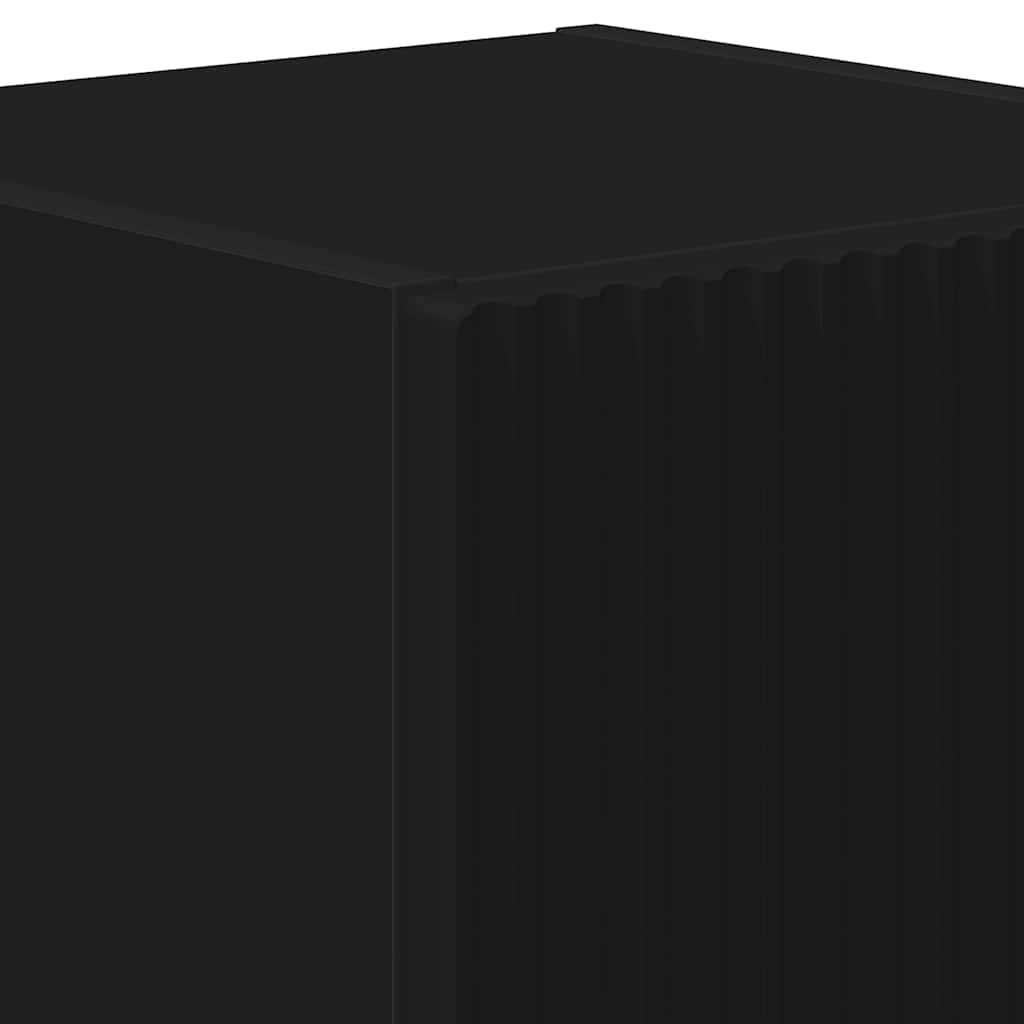 Meuble TV mural 2 pcs Noir 30 x 31 x 40 cm Bois d'ingénierie - XIOS