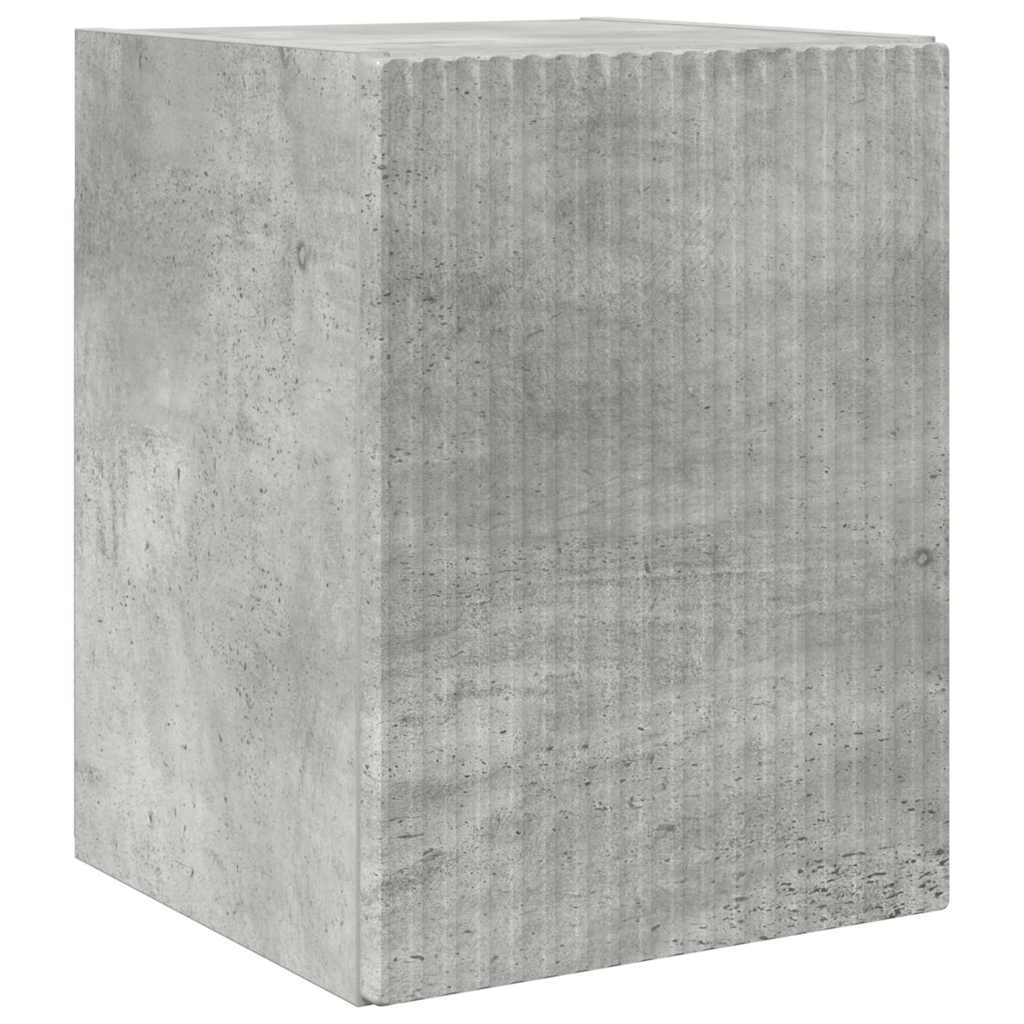 Meuble TV mural 2 pcs Béton 30 x 31 x 40 cm Bois d'ingénierie - XIOS