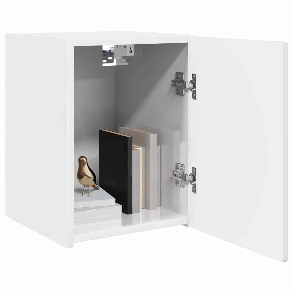 Meuble TV mural 2 pcs Blanc Brillant 30 x 31 x 40 cm - XIOS