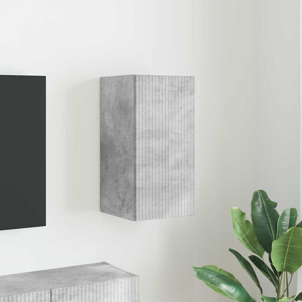 Meuble TV mural Béton 30 x 31 x 60 cm Bois d'ingénierie - XIOS