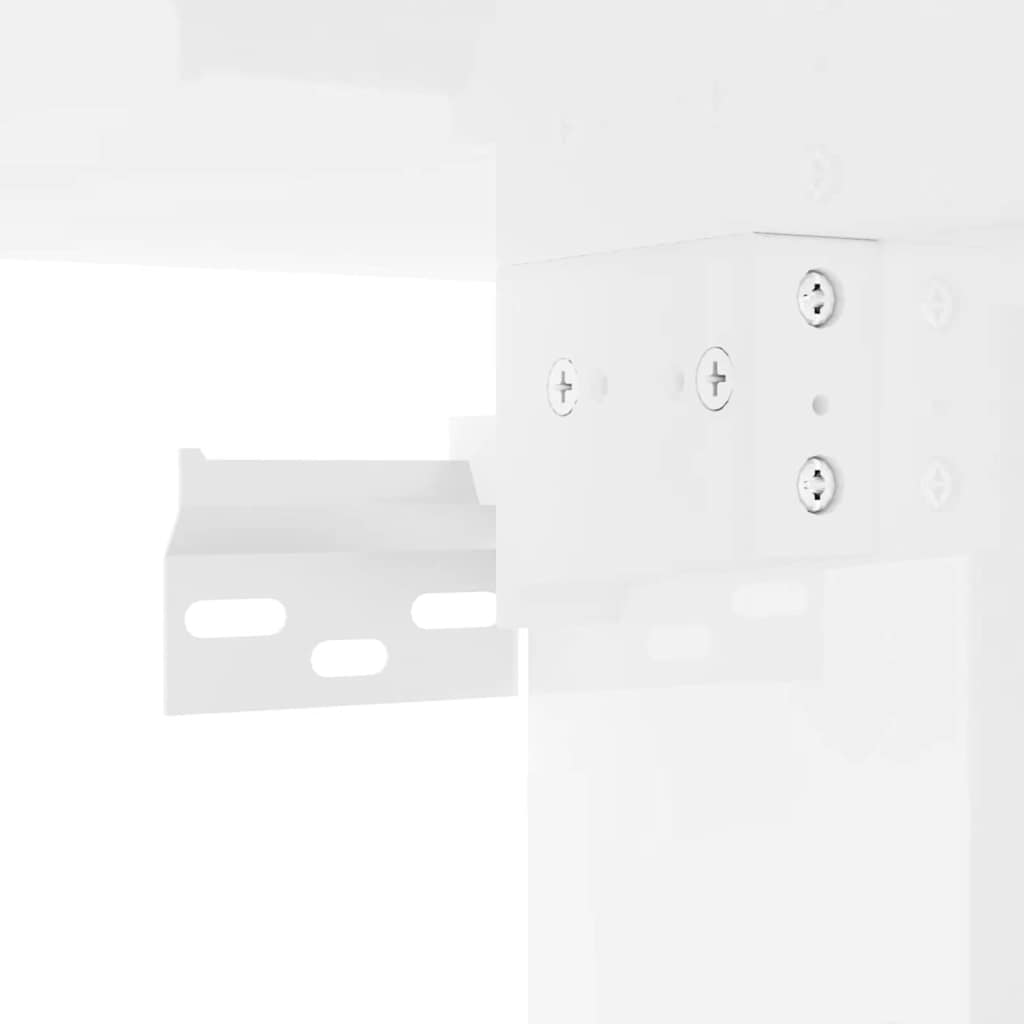 Meuble TV mural Montage mural Blanc Brillant 30 x 31 x 60 cm - XIOS