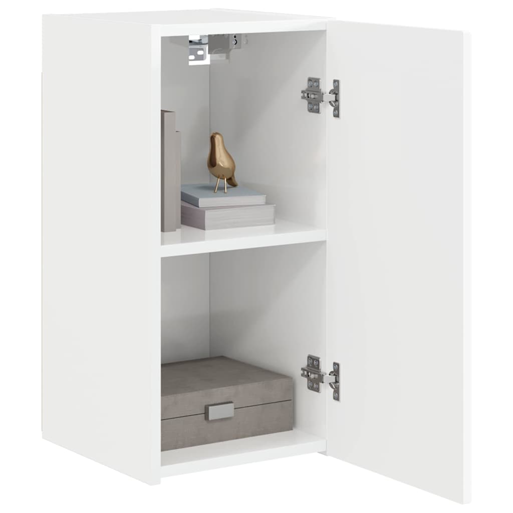 Meuble TV mural 2 pcs Blanc Brillant 30 x 31 x 60 cm - XIOS