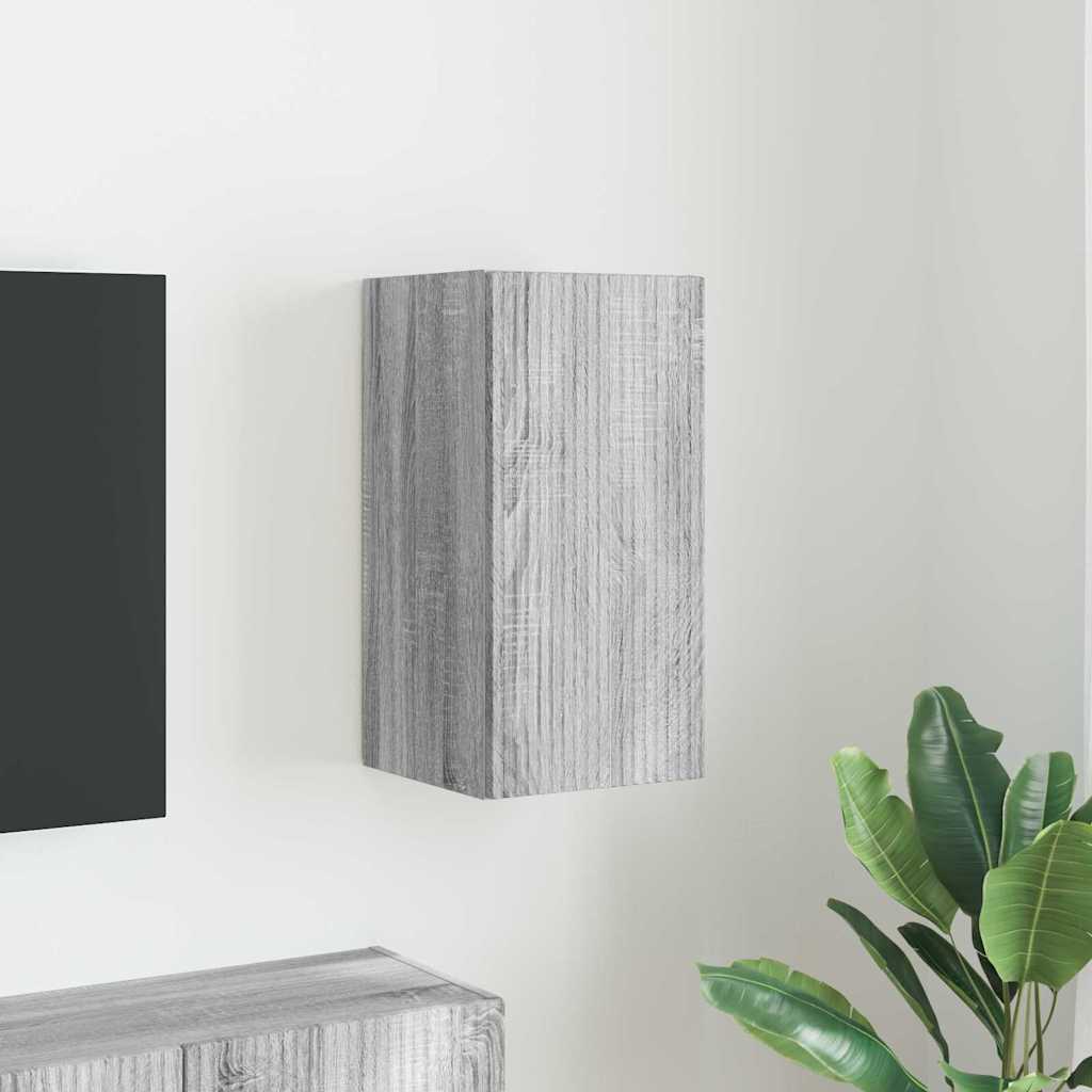 Meuble TV mural Gris Sonoma 30 x 31 x 60 cm Bois d'ingénierie - XIOS