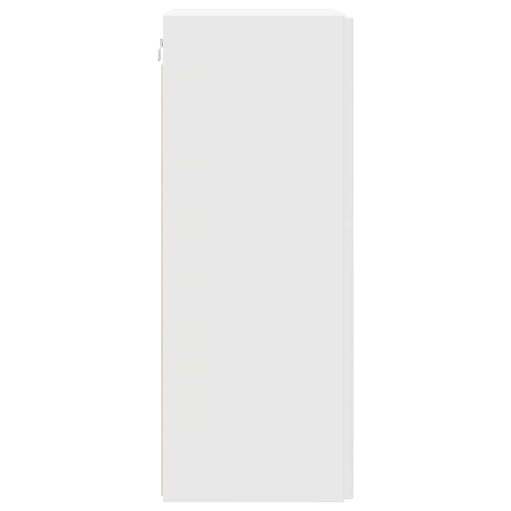 Meuble TV mural Blanc 30 x 31 x 80 cm Bois d'ingénierie - XIOS