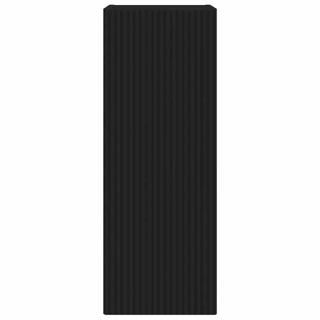 Meuble TV mural 2 pcs Noir 30 x 31 x 80 cm Bois d'ingénierie - XIOS