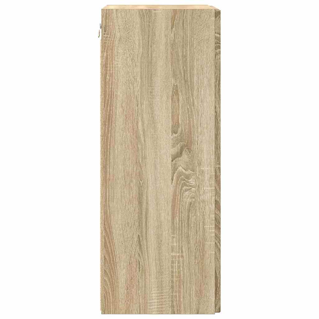 Meuble TV mural 2 pcs Sonoma 30 x 31 x 80 cm Bois d'ingénierie - XIOS