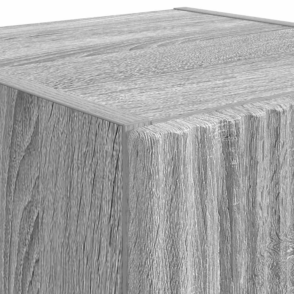 Meuble TV mural Gris Sonoma 30 x 31 x 80 cm Bois d'ingénierie - XIOS