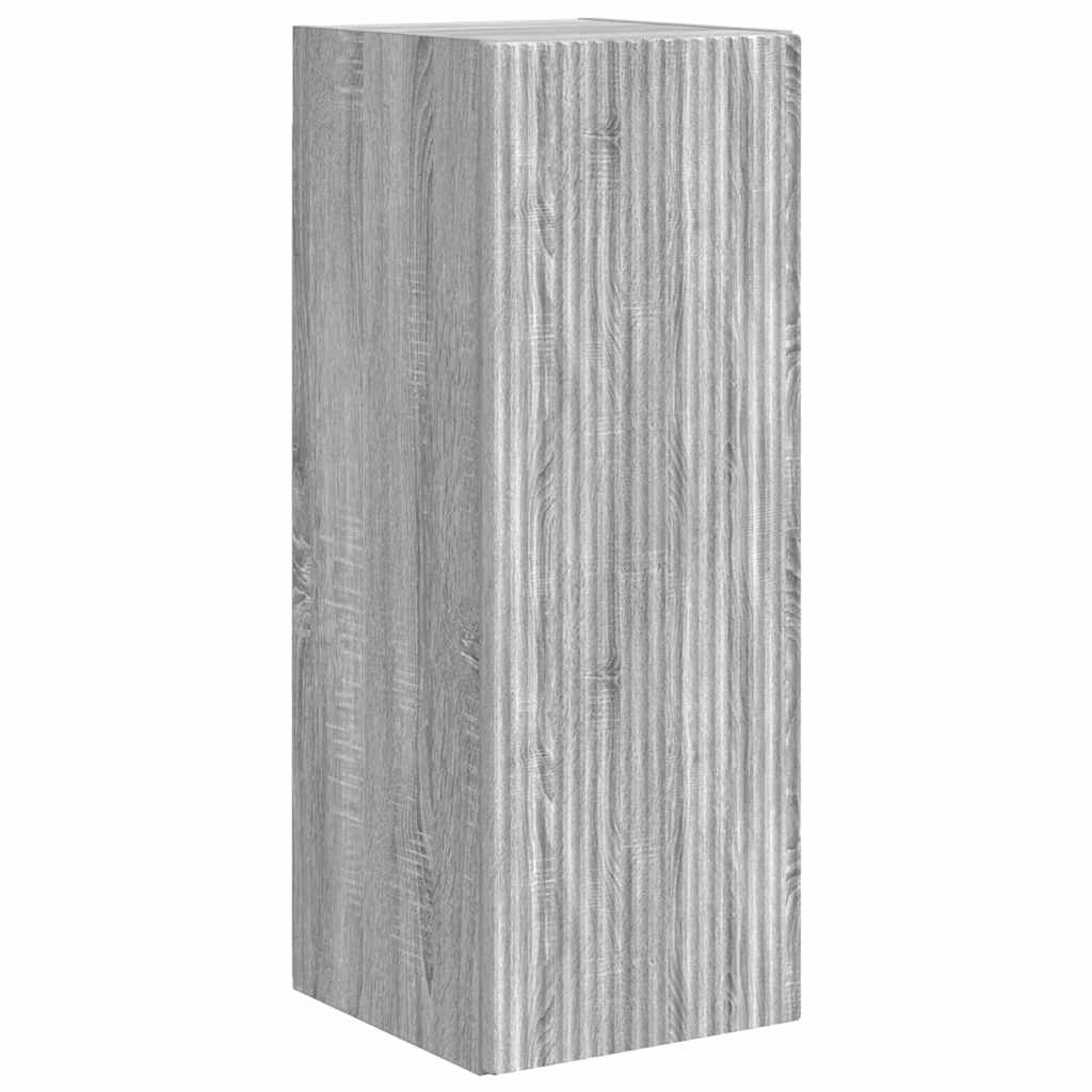 Meuble TV mural Gris Sonoma 30 x 31 x 80 cm Bois d'ingénierie - XIOS